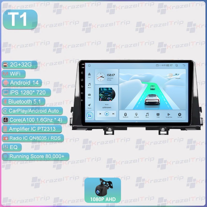 8 CORE 6+64GCar Radio for KIA Morning 3 Picanto 2016 – 2023 Android 15 Stereo