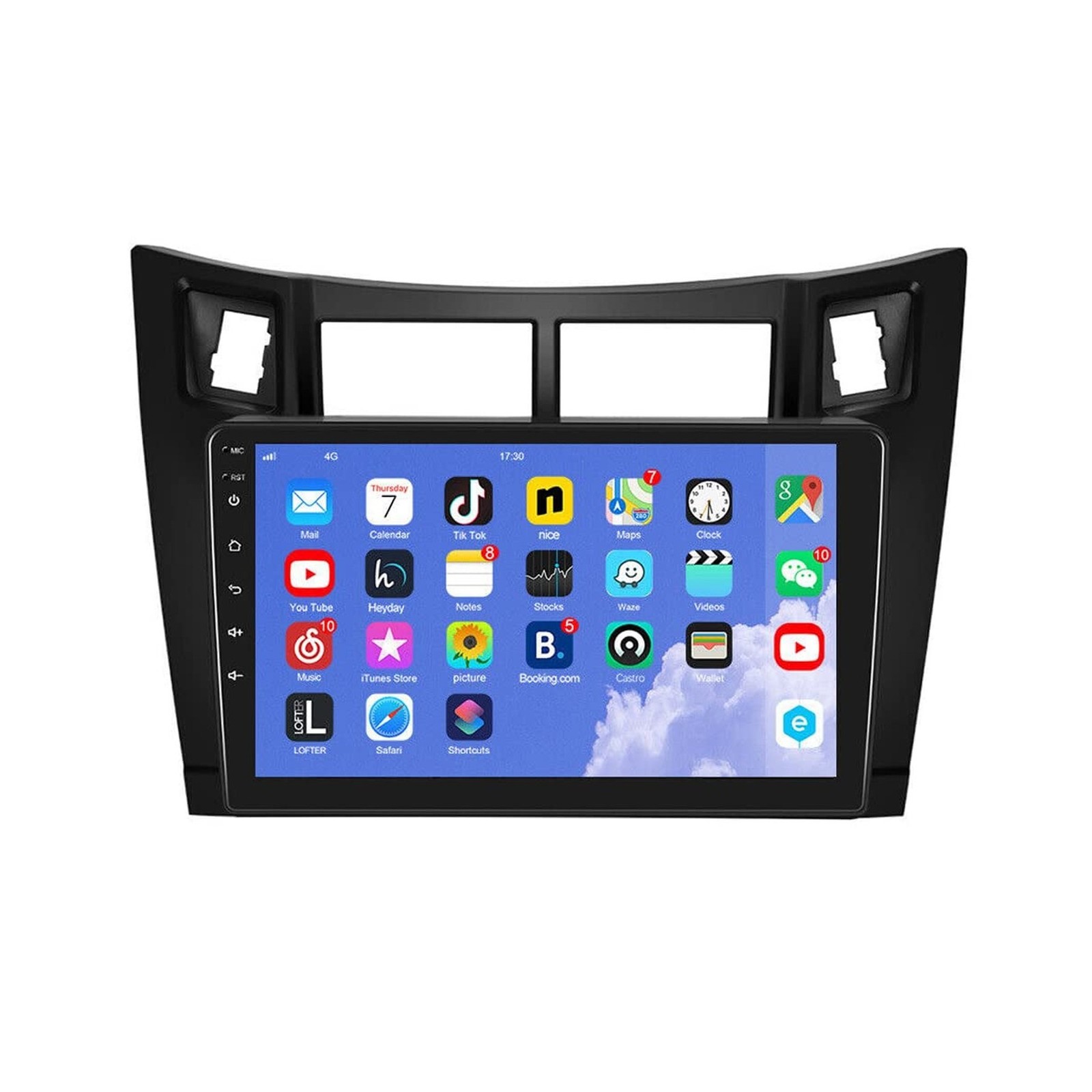 for Toyota Yaris Radio 2008 2009 2010 2011Wireless Carplay Android Auto with …