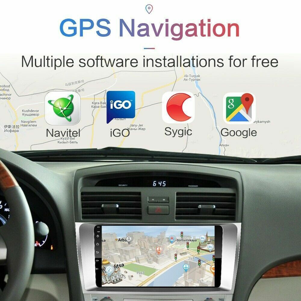 8Core 4+64G Android 13 Stereo CarPlay Auto WiFi for Toyota Camry Radio 2007-2011