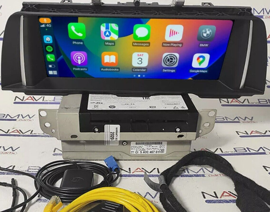BMW 5er F10 EVO ID6 HDD GPS navigation upgrade set with carplay +touch ecu, UK