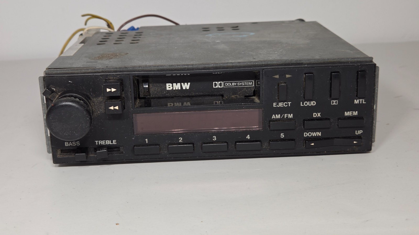 Vintage OEM BMW Cassette Tape Player FM/AM In-Dash Radio Car Stereo