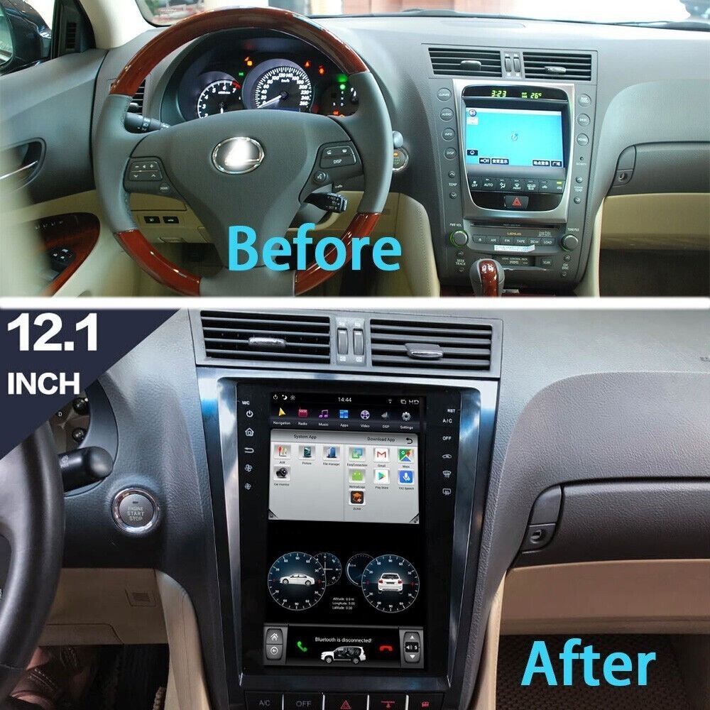 12.8” For 2004-2011 Lexus GS300 350 Car Radio Auto Android Carplay Navi 4+64GB