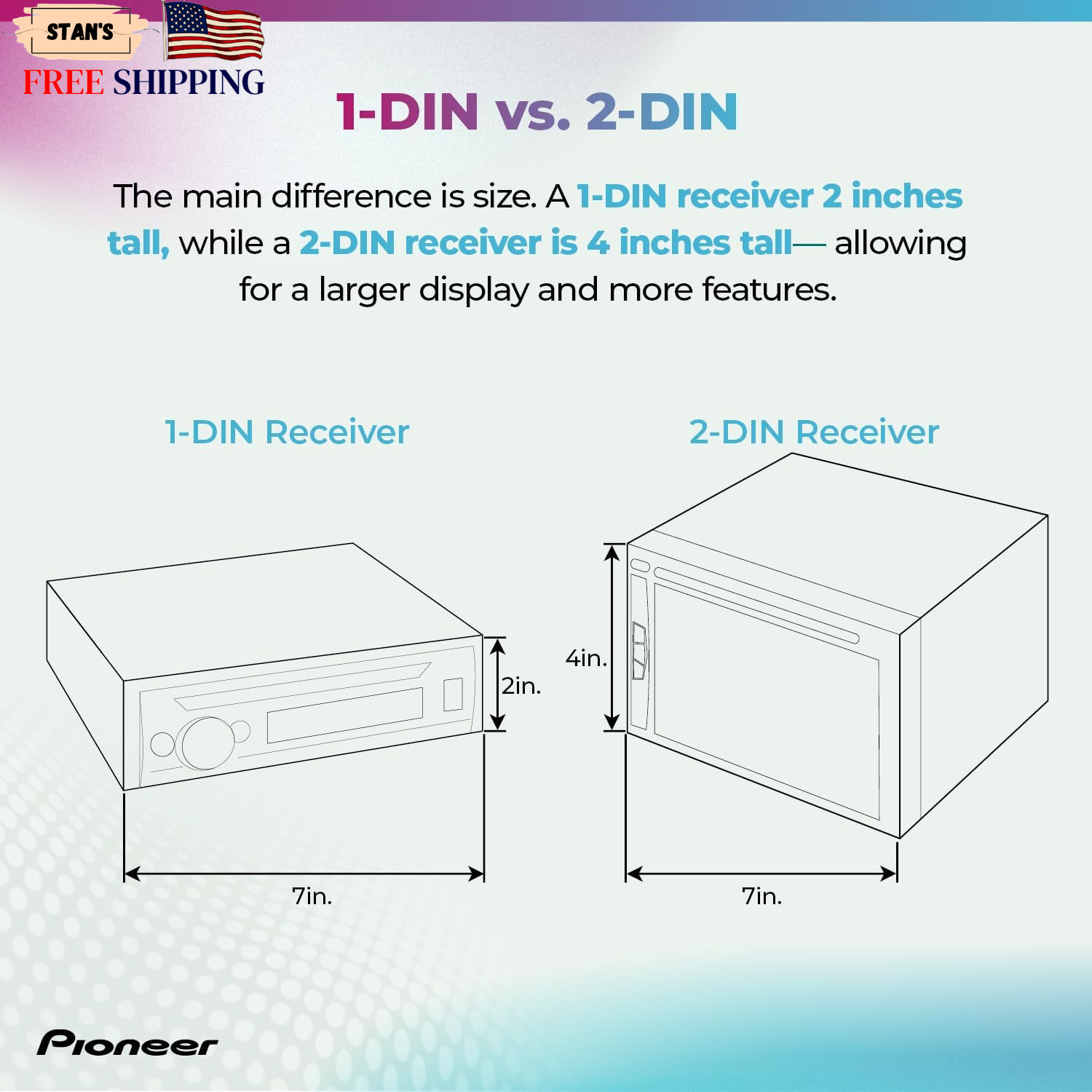 MVH-S230BT 1-Din Digital Media Receiver – Bluetooth, USB, 50W x 4 Output, AM/FM