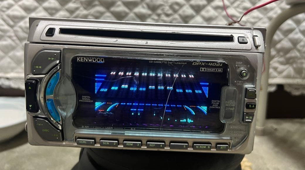 Kenwood DPX-4021 2DIN Car Audio CD CD-R/RW Cassette Player EASY DSP Bluetooth