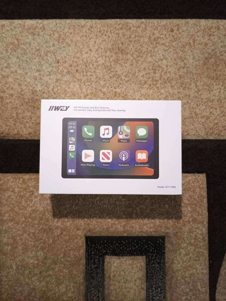 11″ Wireless CarPlay Android Auto Screen w/ 4K Dash Cam