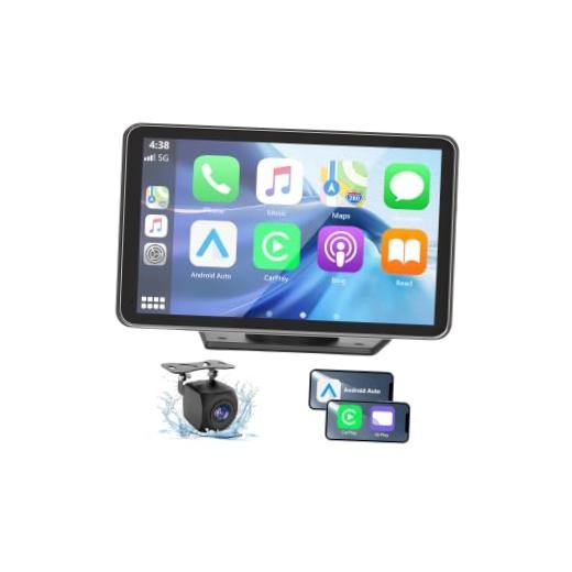 Carplay Screen for Car, 7” Wireless CarPlay & Android Auto- Upgrade Portable