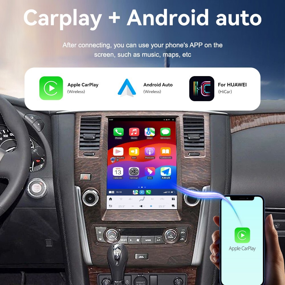 Android Car Radio For Nissan Patrol Y62 Infiniti QX56 QX80 12-19 Screen Headunit