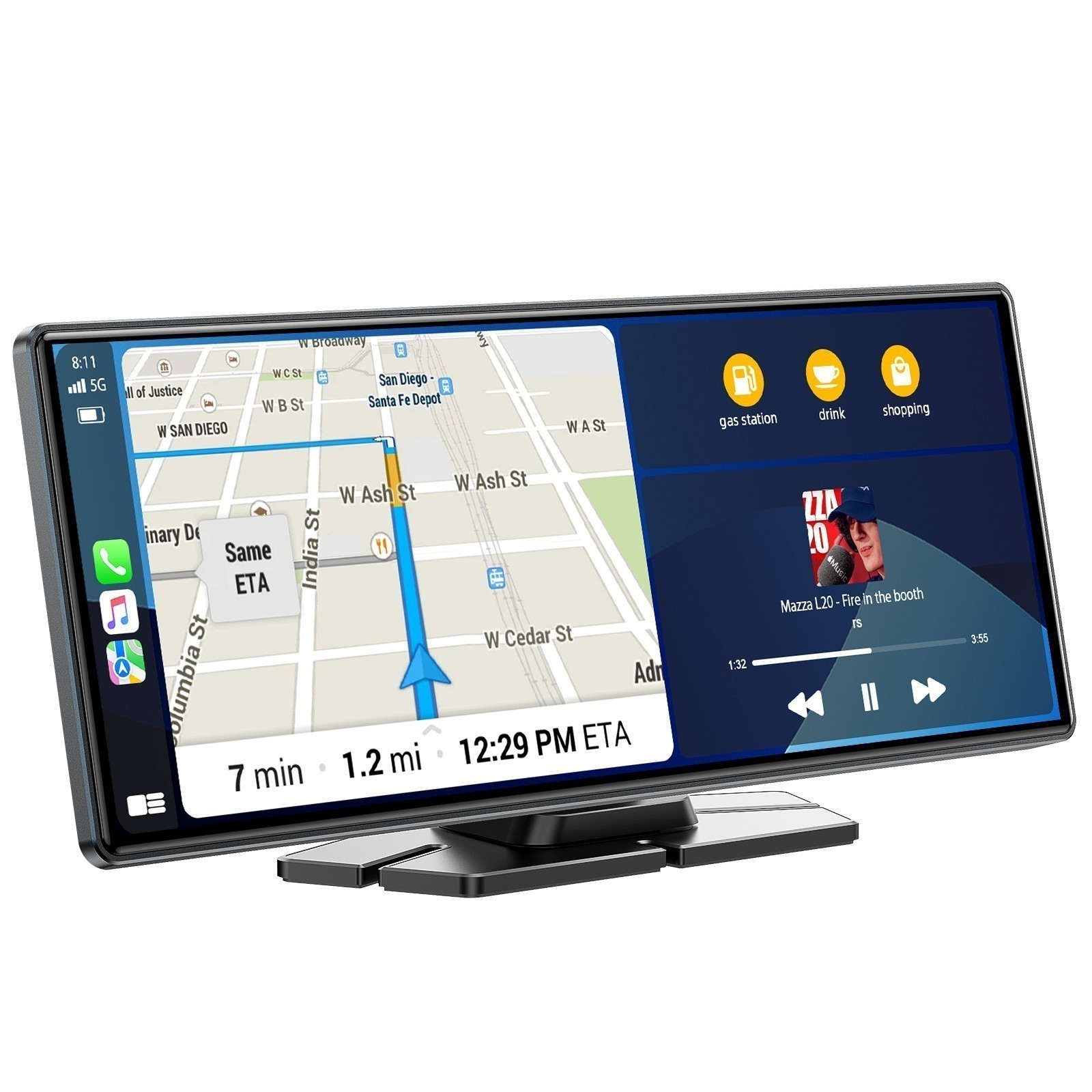 9.26″ Car Portable Wireless Apple CarPlay Android Auto Touchscreen FM AUX Unit