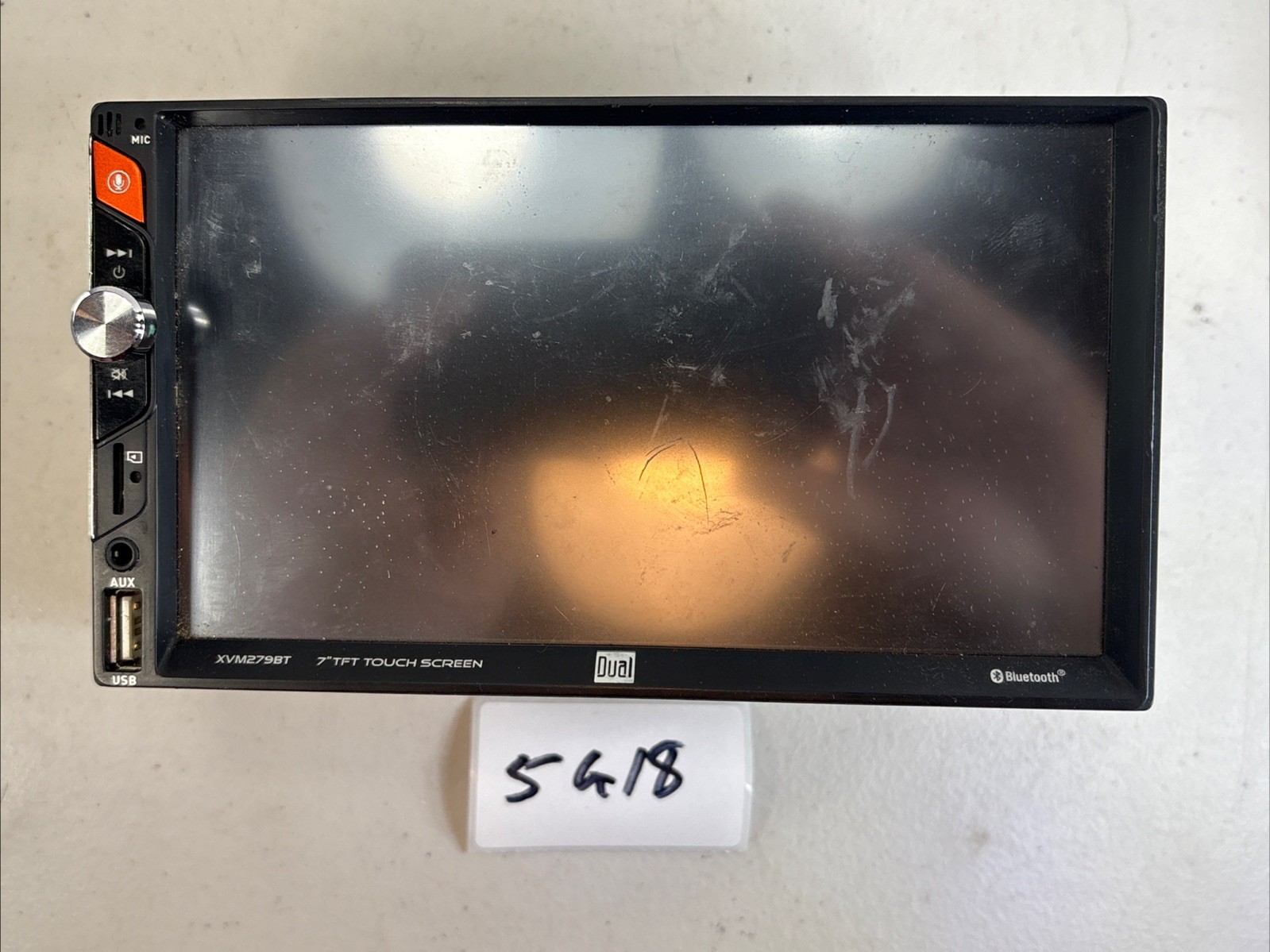 Dual 7″ TFT Touchscreen 2 DIN Digital Media Receiver Bluetooth XVM279BT 5G18