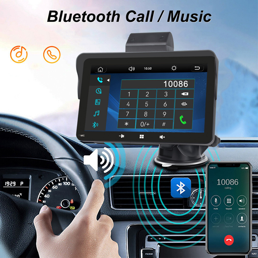 7in MP5 Player For Apple CarPlay Android Auto Touch Screen Car Stereo Radio BT