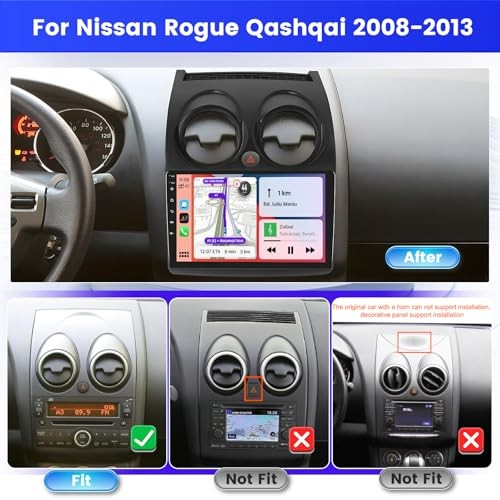 2G 64G Radio for Nissan Rogue Qashqai 2008 2GB+64GB (08-13 For Rogue/Qashqai)