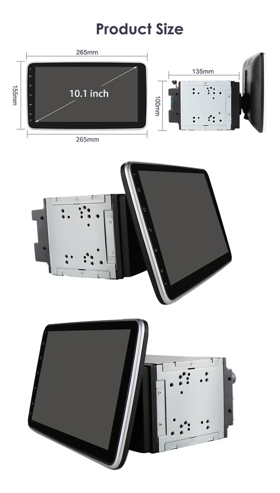 10.1″ Android 15 Double Din Car DVD Player Radio Car Stereo Head Unit GPS 2+32GB