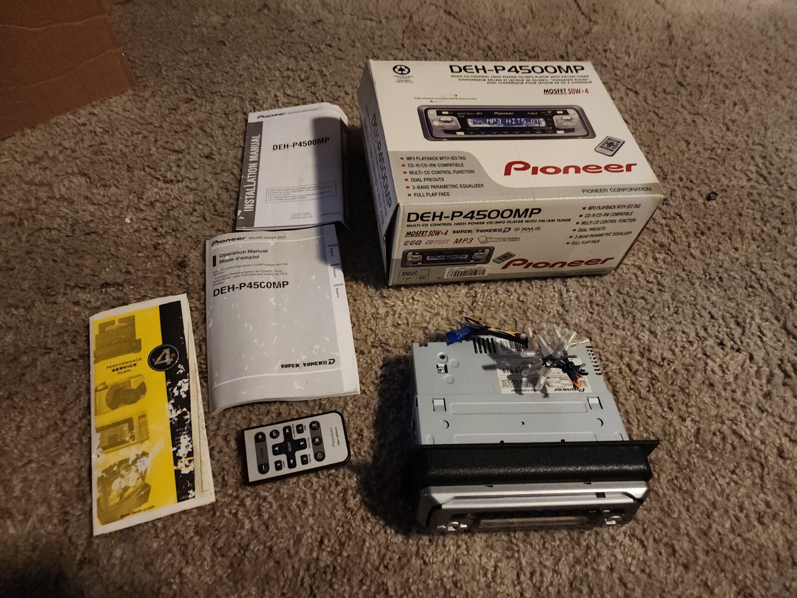 PIONEER DEH-P4500MP CAR STEREO “CLASSIC” STILL IN ORIGINAL BOX