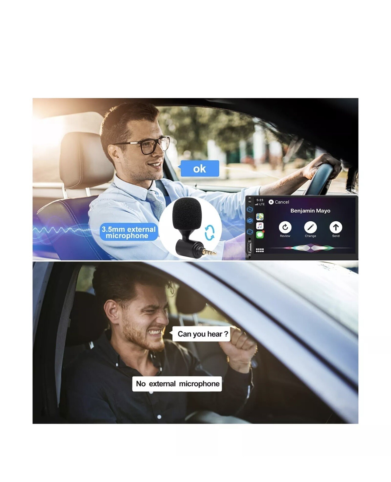 Double Din Car Stereo with Bluetooth,Compatible with Apple CarPlay & Android …