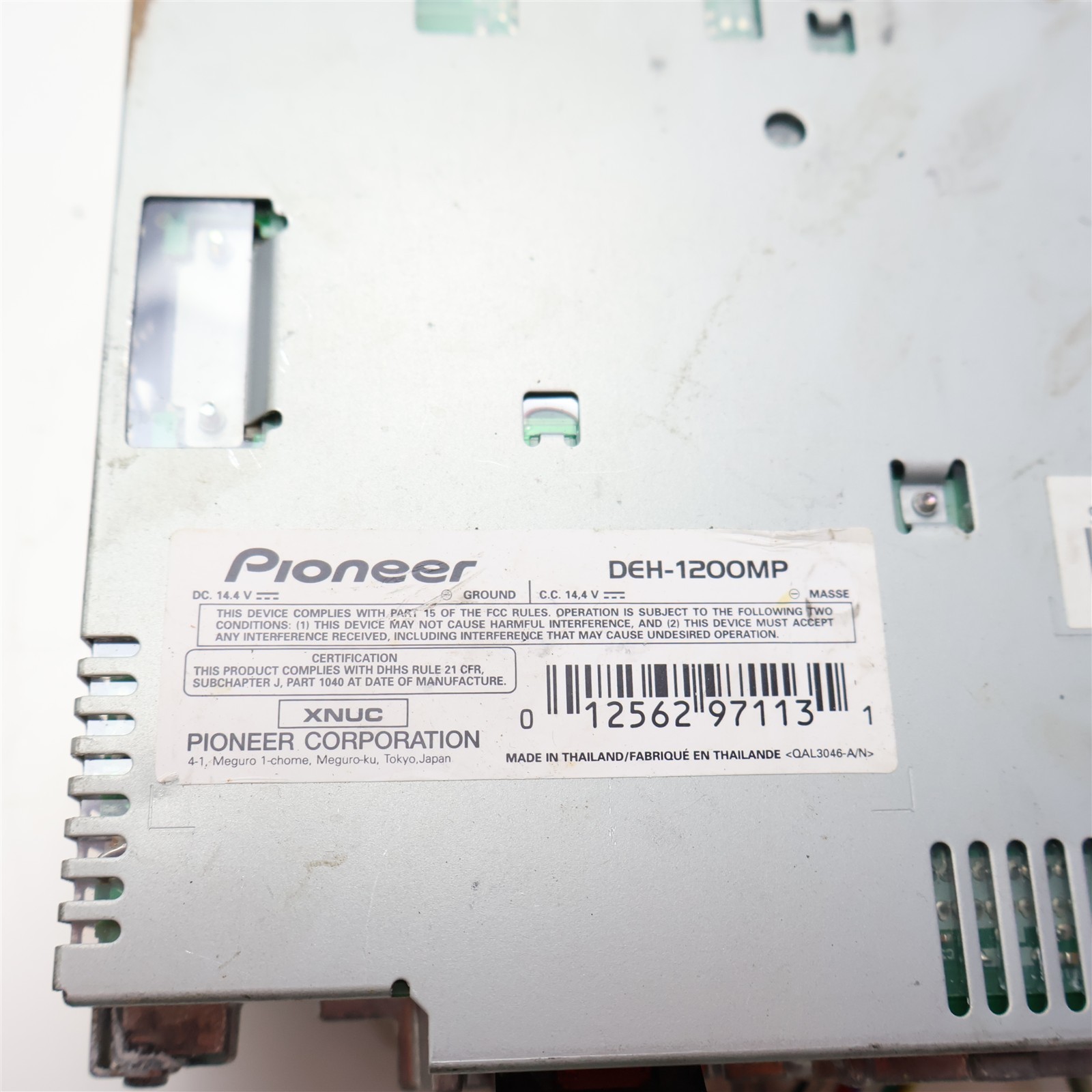 Pioneer Super Tuner IIID DEH-1200MP CD Player AM FM WMA MP3 AUX SuperTuner3