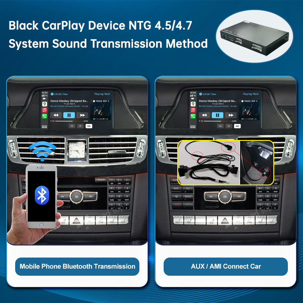 For Mercedes Benz CLS 500 NTG4.5 Wireless CarPlay Android Auto Car Interface GPS