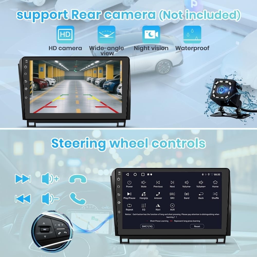 Toyota Tundra 2007-2013 Sequoia 2008-2018 Android13 Car Stereo GPS Radio 64G