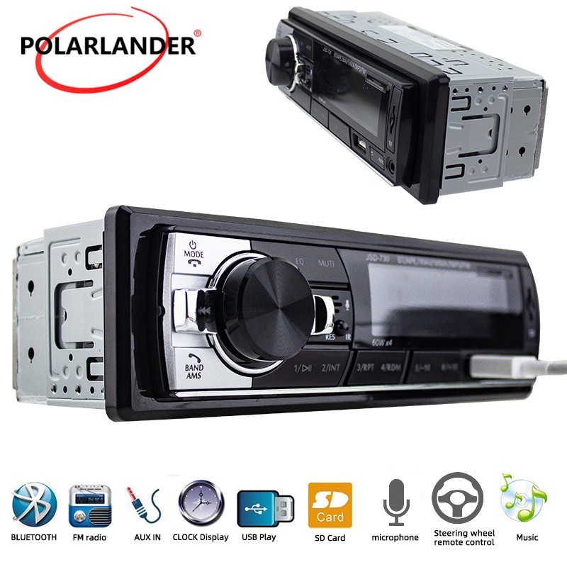 1 Din Bluetooth FM MP3 USB SD AUX With Remote Control Car Radio Receiver
