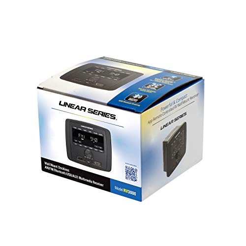 Dual-Zone Multimedia Stereo Receiver with Bluetooth/USB/AUX/AM/FM for RV,