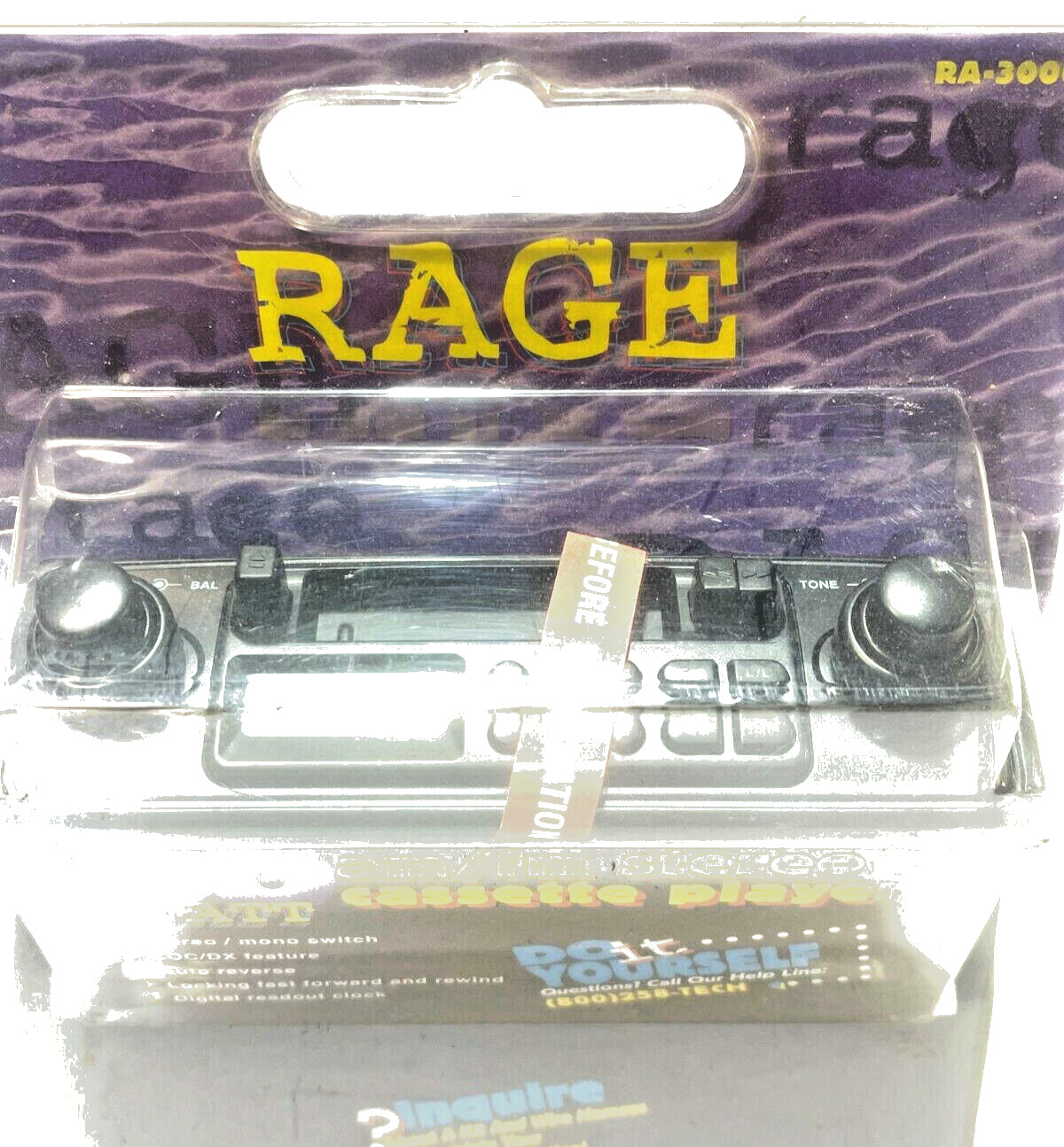 Rage VINTAGE RA-3000 AM/FM Stereo Cassette Player 50Watt