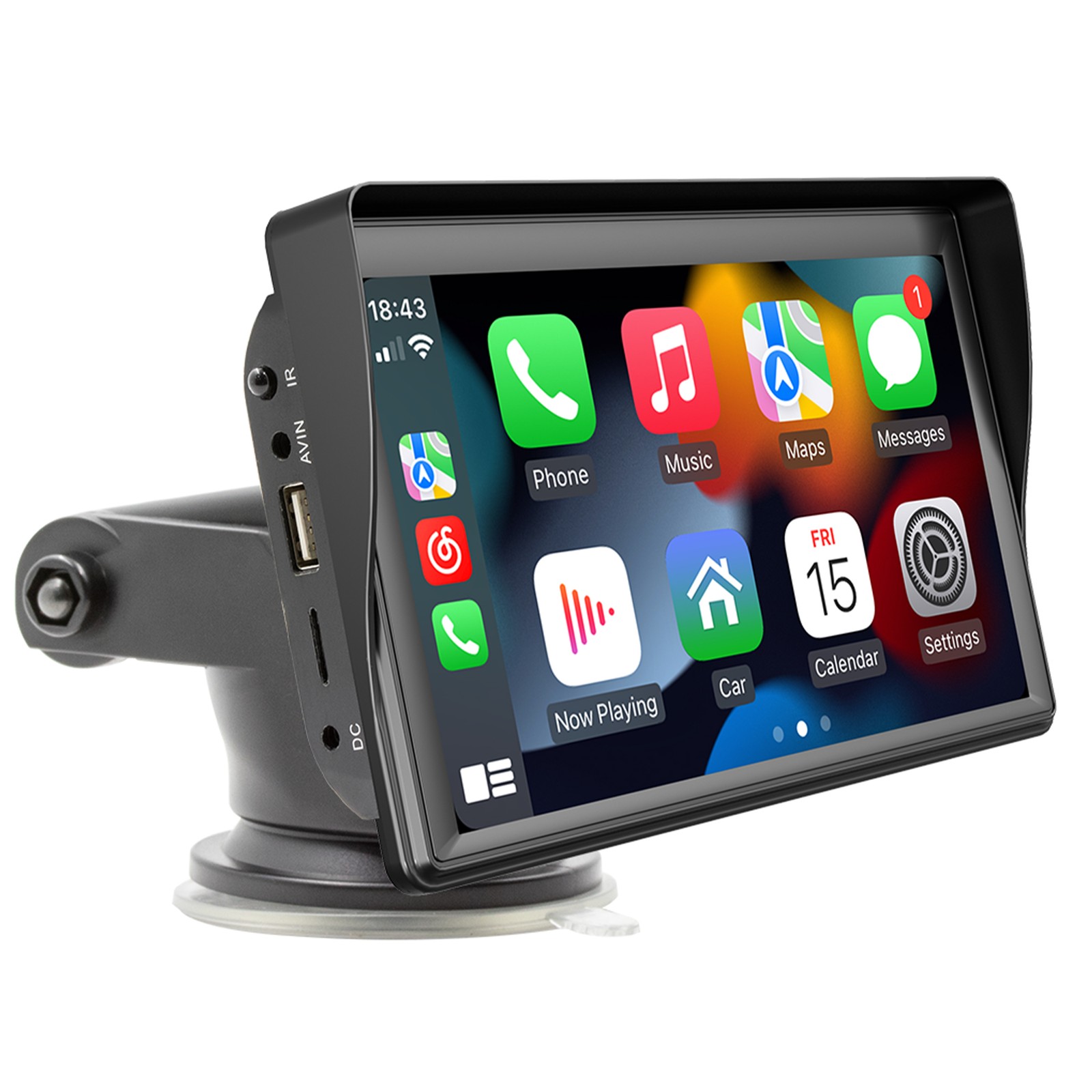 7” Portable Wireless Apple CarPlay Android Auto Touch Screen Car Radio Stereo