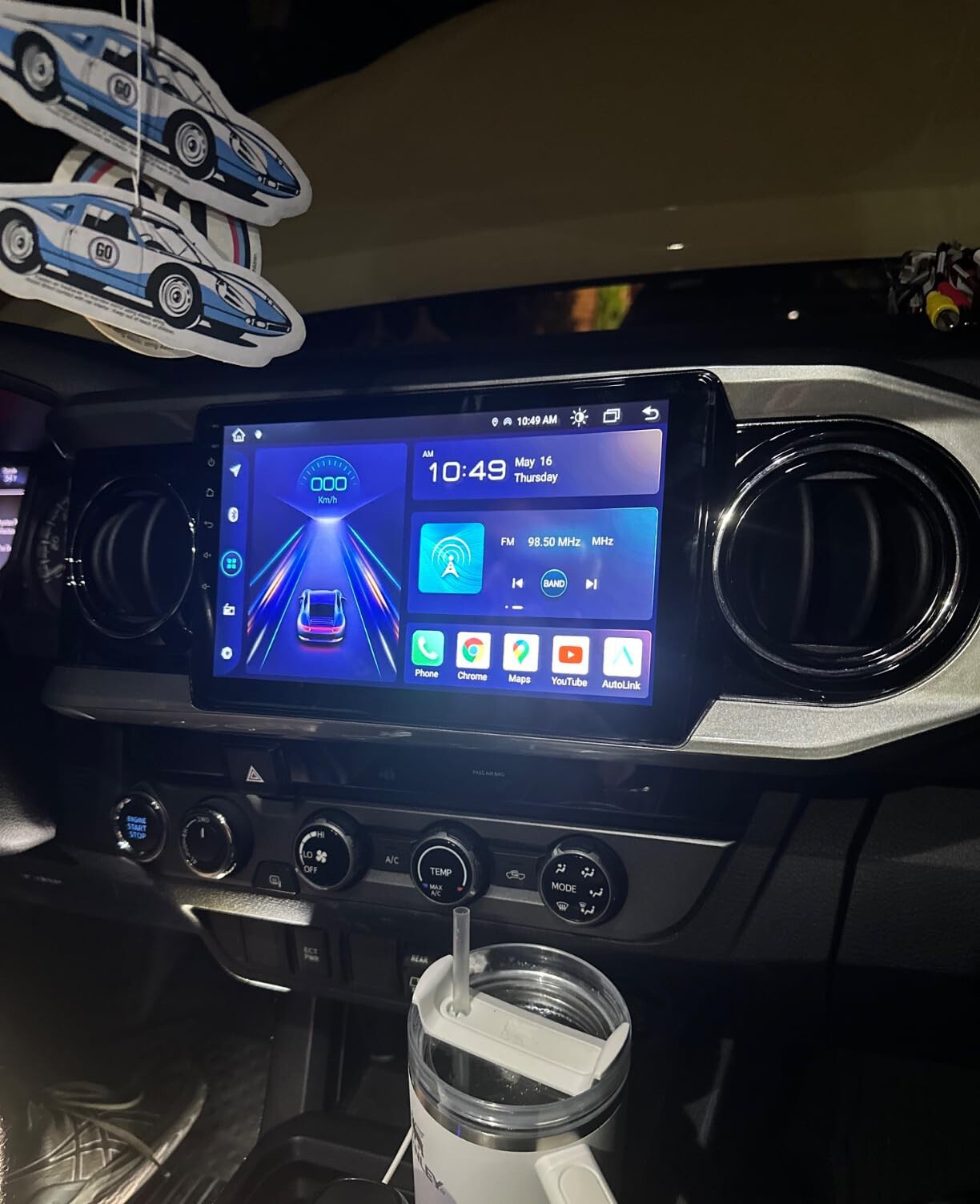 Android 13 Apple CarPlay Car Radio GPS Nav BT Stereo For Toyota Tacoma 2016-2023