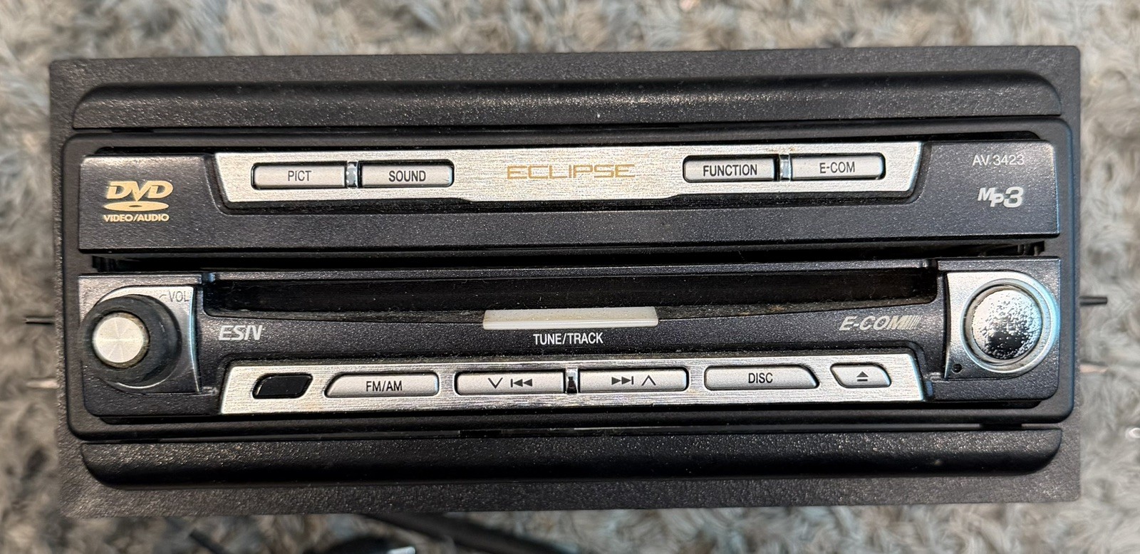 Eclipse Av3423MT AM/FM DVD Stereo MP3 In-Dash Media Player – Untested