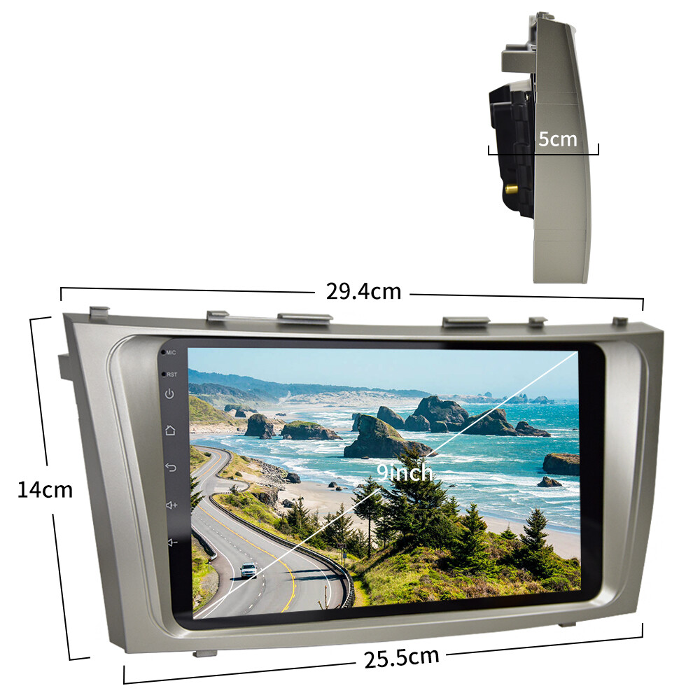 Android 15 Apple CarPlay GPS Navi For Toyota Camry 2007-2011 Car Stereo Radio