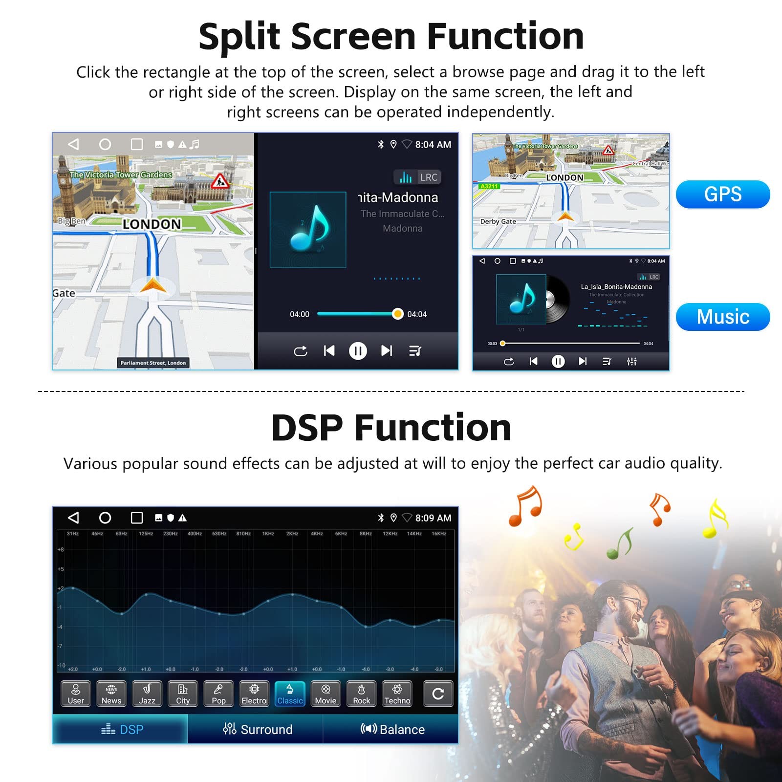 Sixtop 264G Android Car Stereo For Hyundai Elantra 2011 2012 2013 Wireless