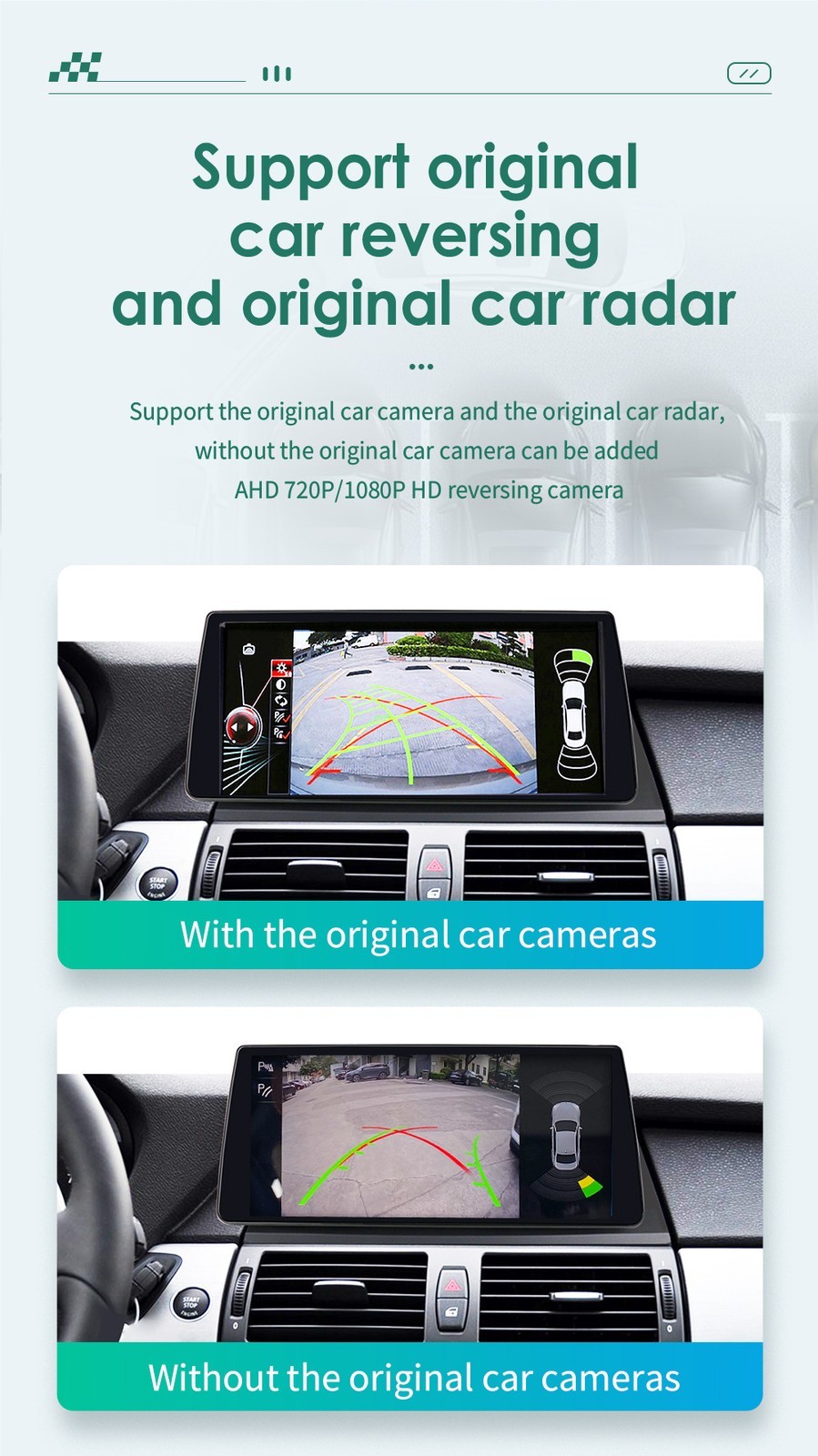 10.33” For 2007-2010 BMW X5 X6 CCC CIC Car Stereo Radio GPS CarPlay Screen 64GB
