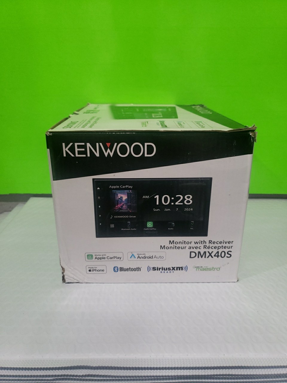 Kenwood DMX40S MultiMedia Receiver (No CD)Compatible With Apple CarPlay Open Box