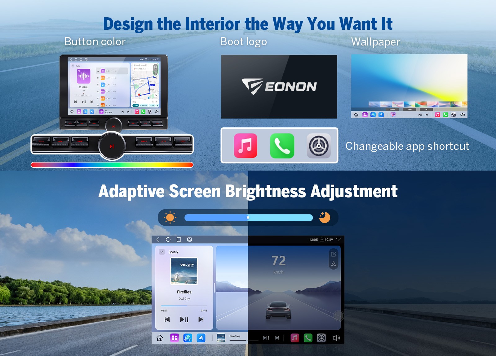 Eonon UX6K Pro max 2DIN 8+128G 10.1″Android Auto Car Stereo Radio CarPlay GPS 4G