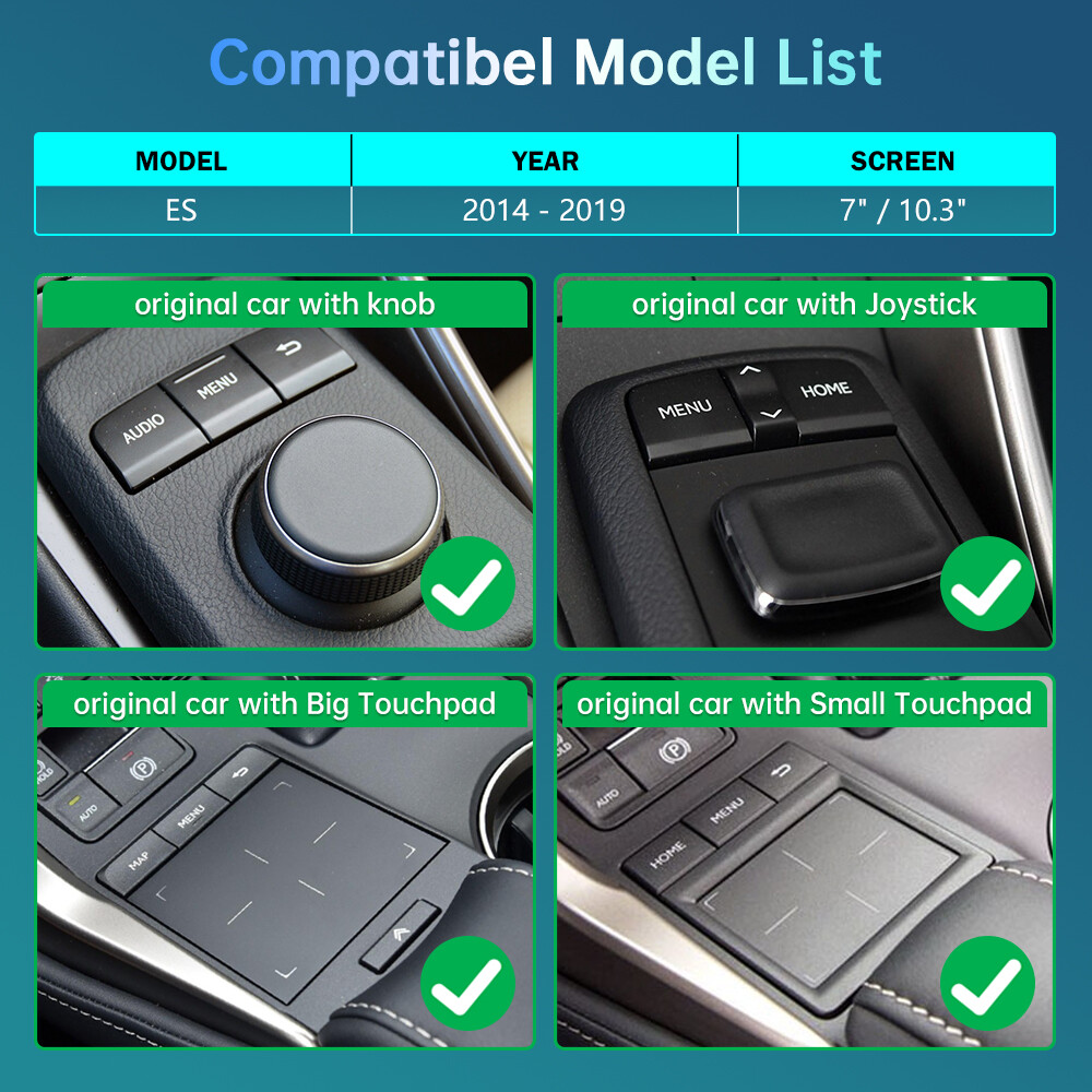 Wireless Carplay Android Auto Module For Lexus ES 2014-2019 Mirror Link AirPlay