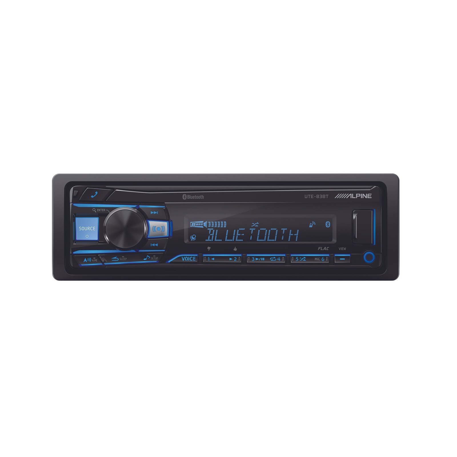 Alpine UTE-83BT Mech-less Digital Media Receiver with Bluetooth® Wireless Tec…