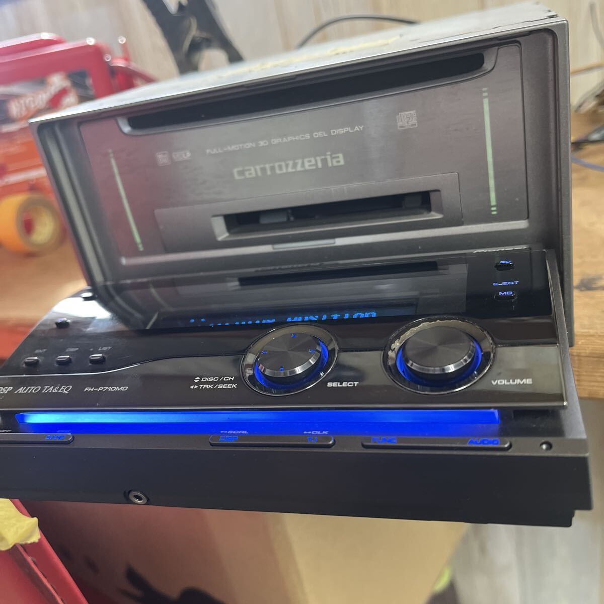 Pioneer Carrozzeria FH-P710MD 2DIN CD MD Car Audio DSP Added Bluetooth In Stock