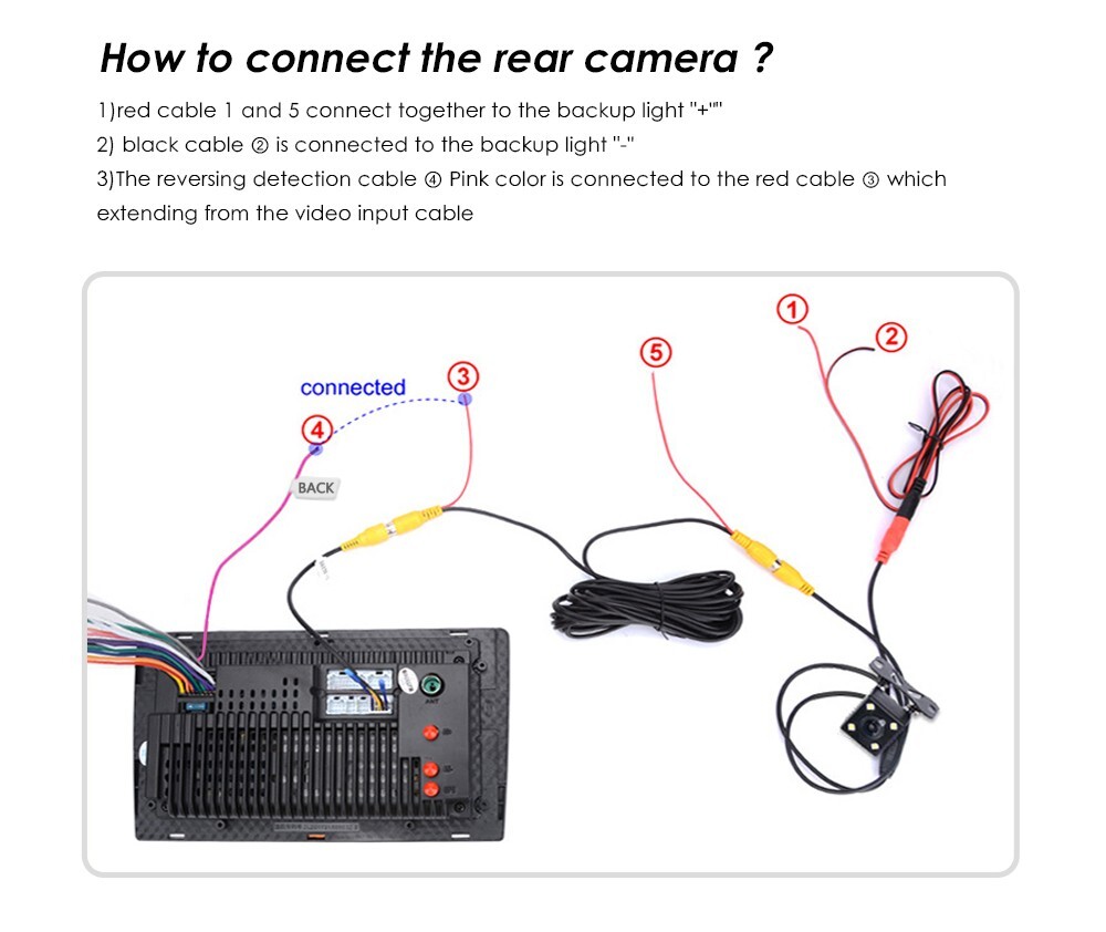 7″ Double 2Din Car Stereo CarPlay FM Radio WiFi GPS Navigation Head Unit +Camera