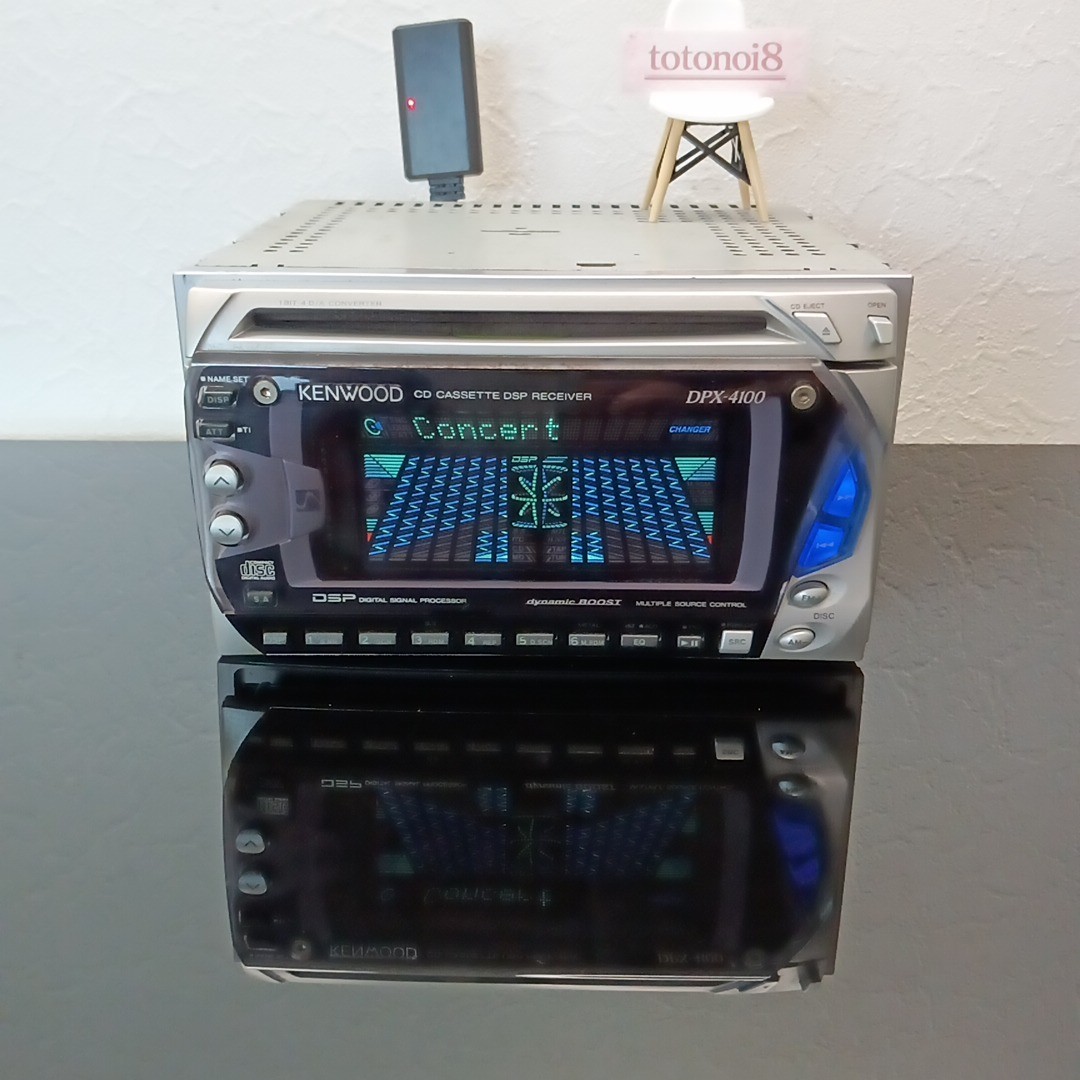 KENWOOD DPX-4100 2DIN DSP Equalizer CD/Cassette – Operation Confirmed