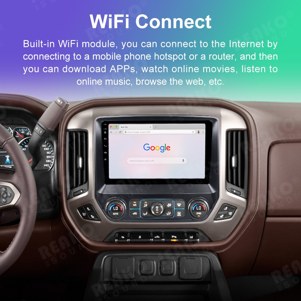 Carplay For 2013-2019 Chevrolet Silverado GMC Sierra Android 13 Car Radio 2+64G