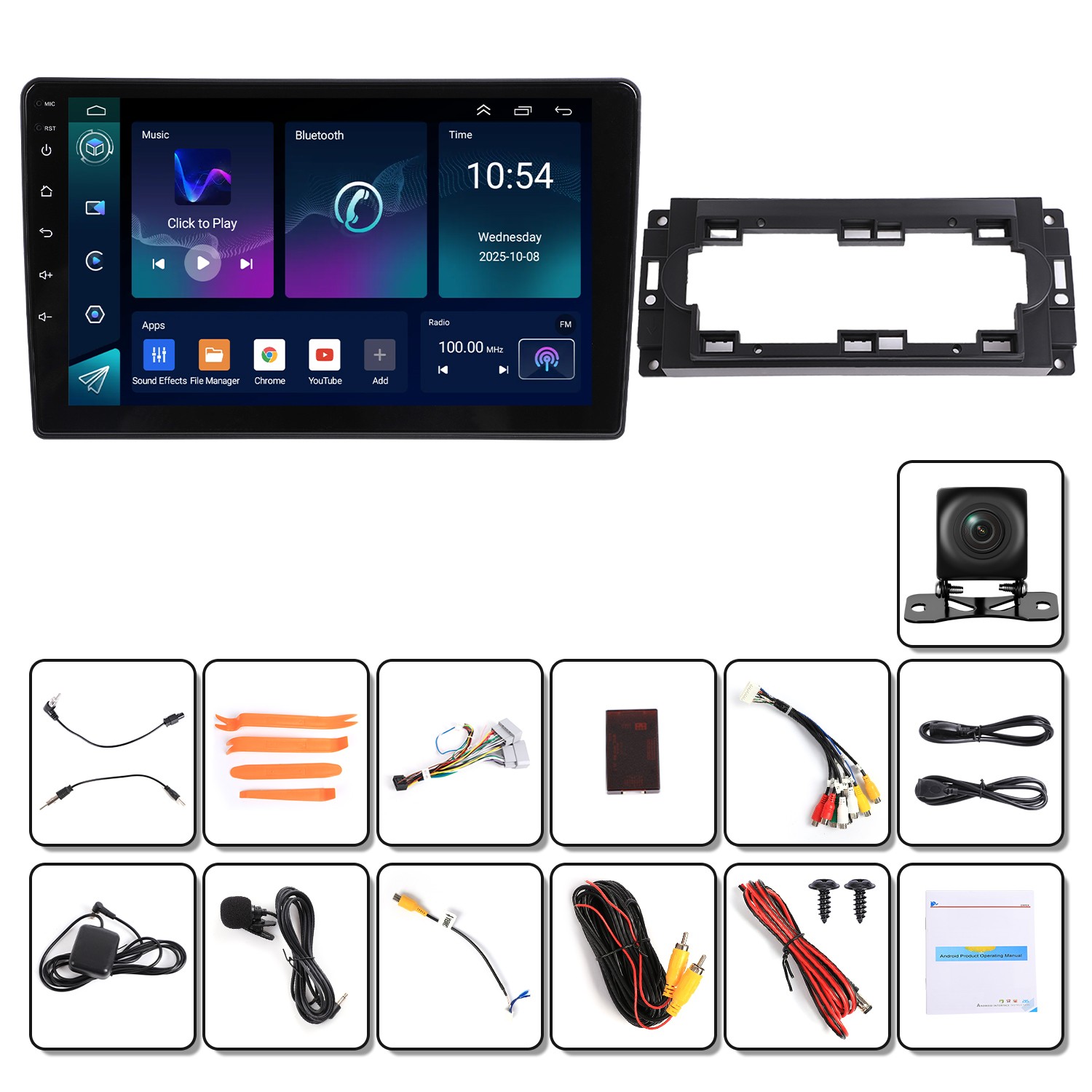 FOR CHRYSLER 300C 2004-2007 ANDROID 15 CARPLAY CAR STEREO RADIO GPS NAVI WIFI BT