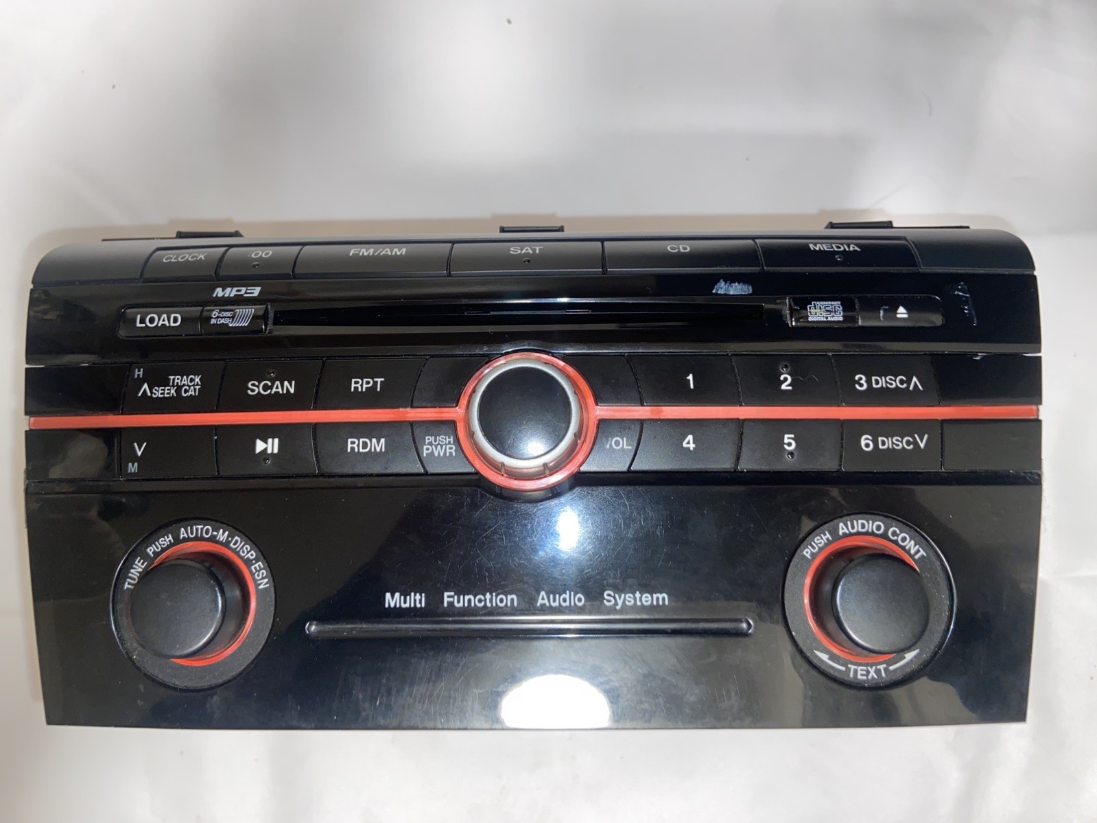 OEM 2007-2009 Mazda Mazdaspeed 3 Radio Head Unit 6 Disc In Dash MP3 Player