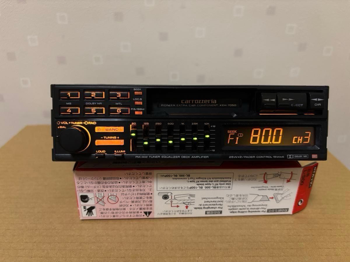 Pioneer Carrozzeria KEH-7050 1DIN Car Audio Cassette Player Equalizer Tested