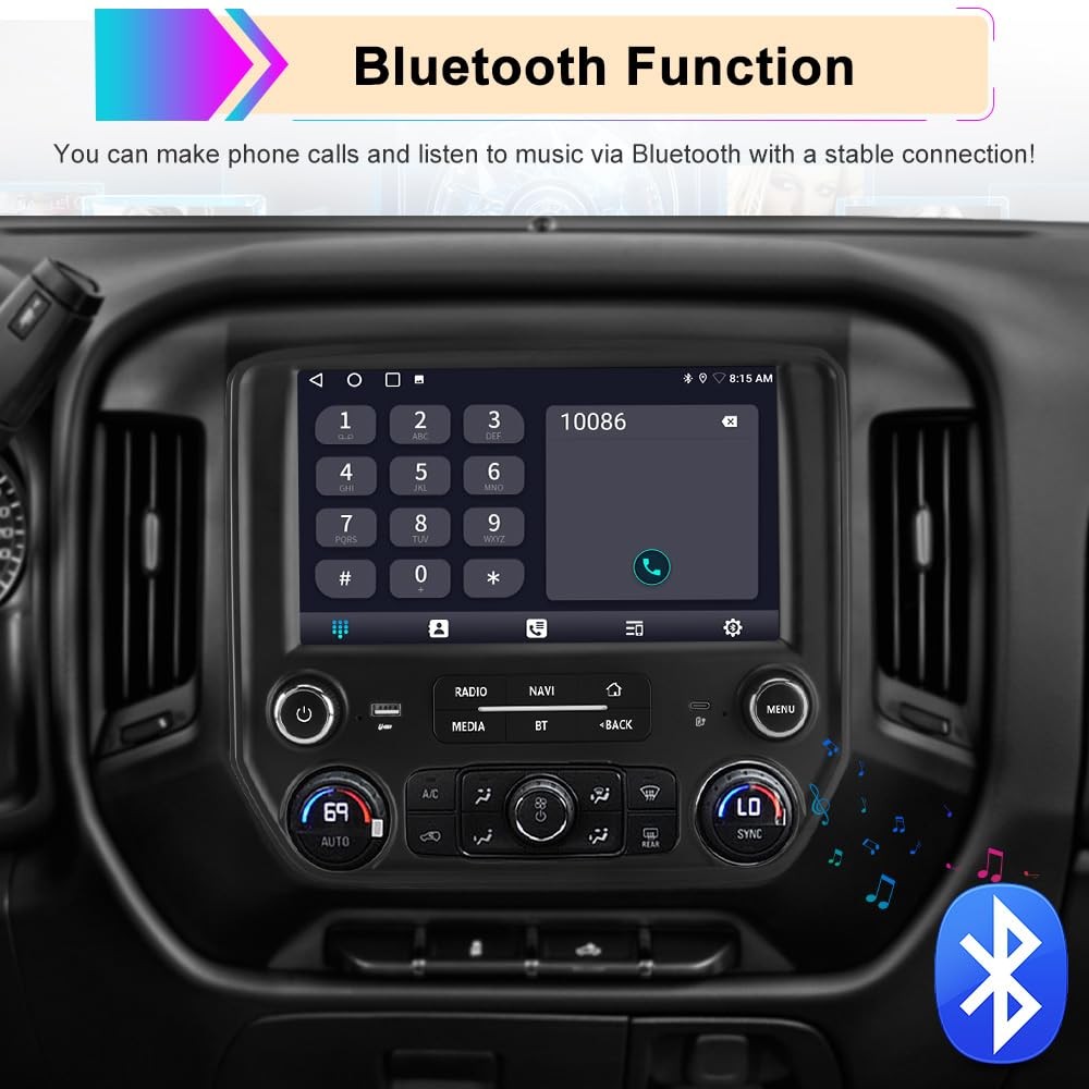 10.1″ Chevy Silverado/GMC Sierra Car Stereo | Wireless CarPlay, Backup Camera