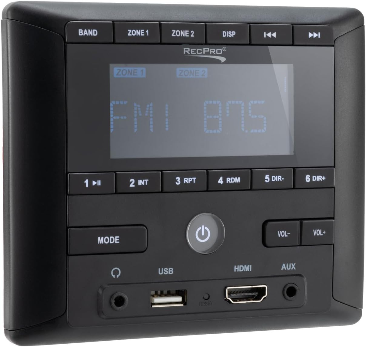 RV Stereo AM/FM Radio with Bluetooth HDMI Aux-in 4-Channel Audio Sound System 1p