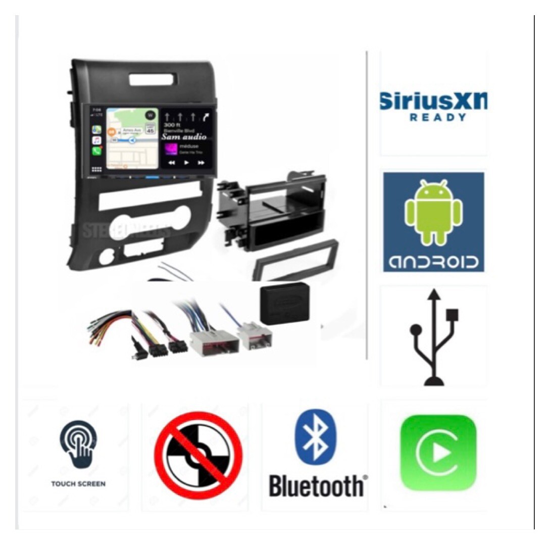 Jensen Stereo Radio Bluetooth W Backup Camera for Ford F-150 2009-2014 For Bose