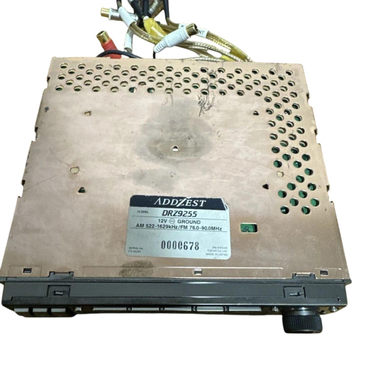 Addzest DRZ9255 CD Player High-End Car Audio Clarion HX-D2 JDM Japan Untested FS