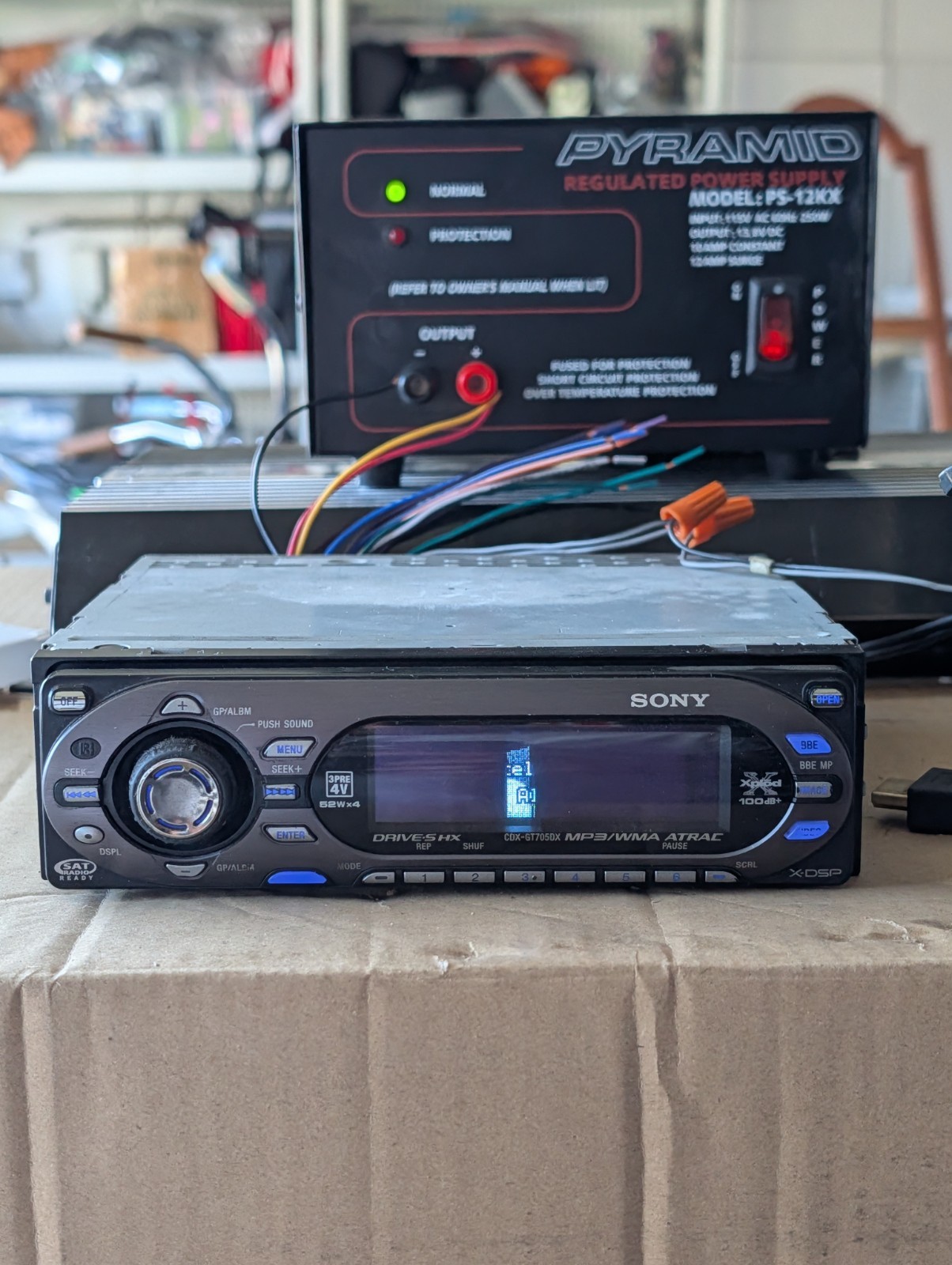 Sony Xplod CDX-GT705DX Car Stereo CD MP3 WMA Player Drive SHX X-DSP – For Parts