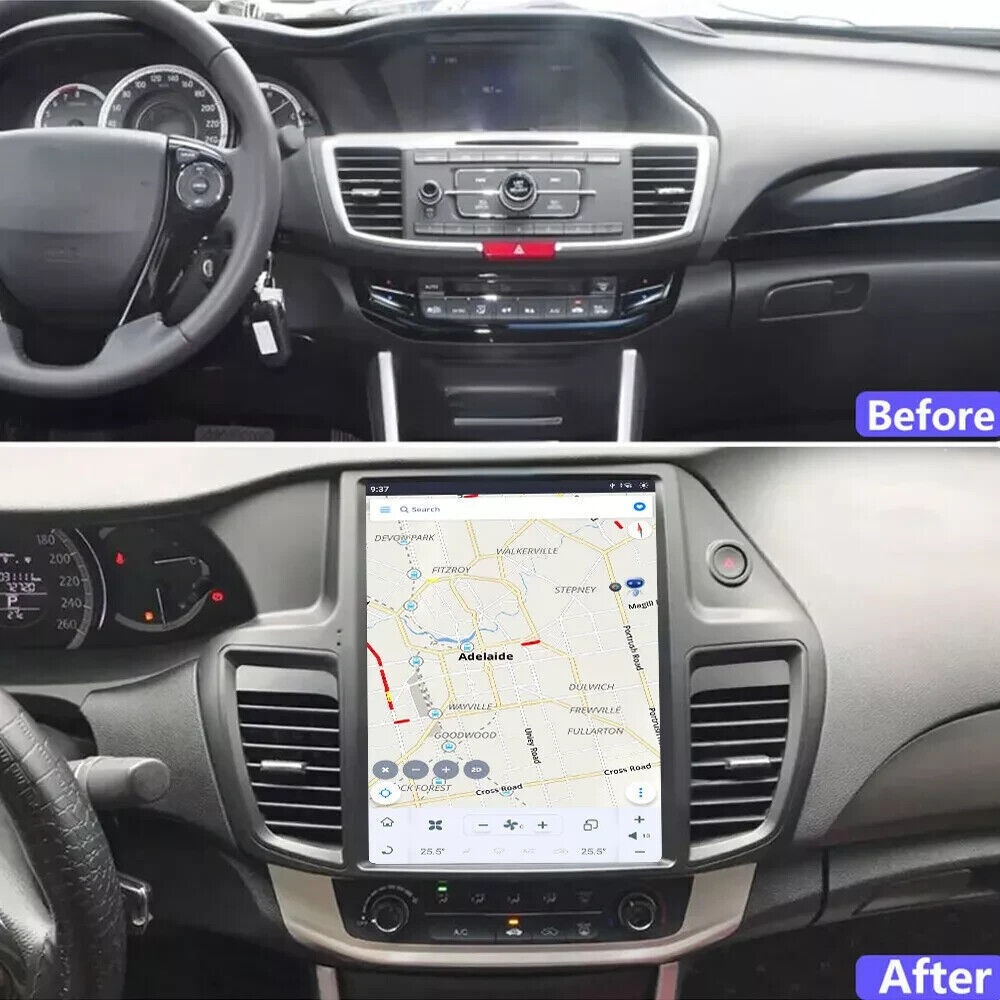 12.1″ Car Stereo Radio Android Tesla Screen 4+64GB For 2013-2017 Honda Accord