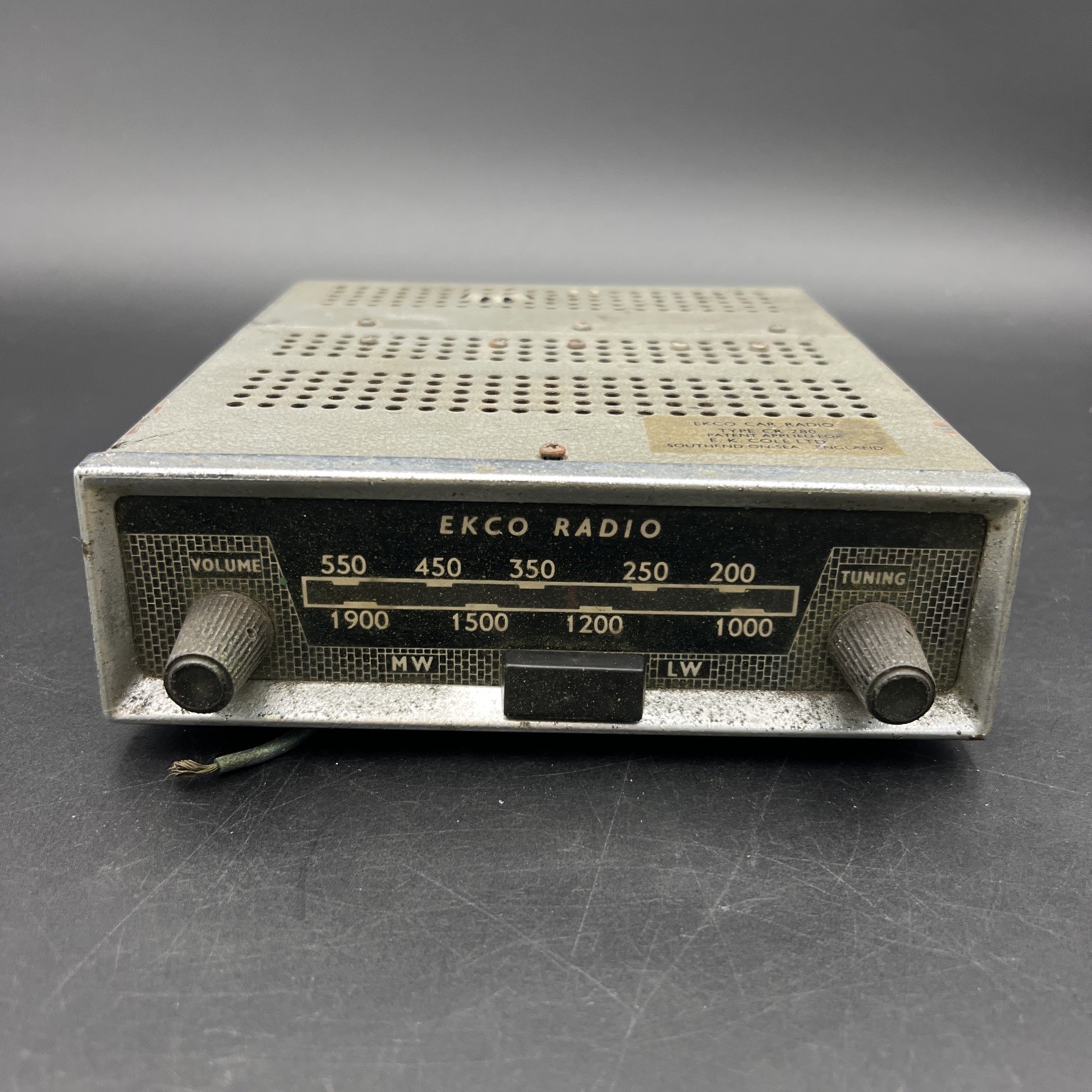 Vintage 1950s Ekco Car Radio CR280 – For Parts – Untested