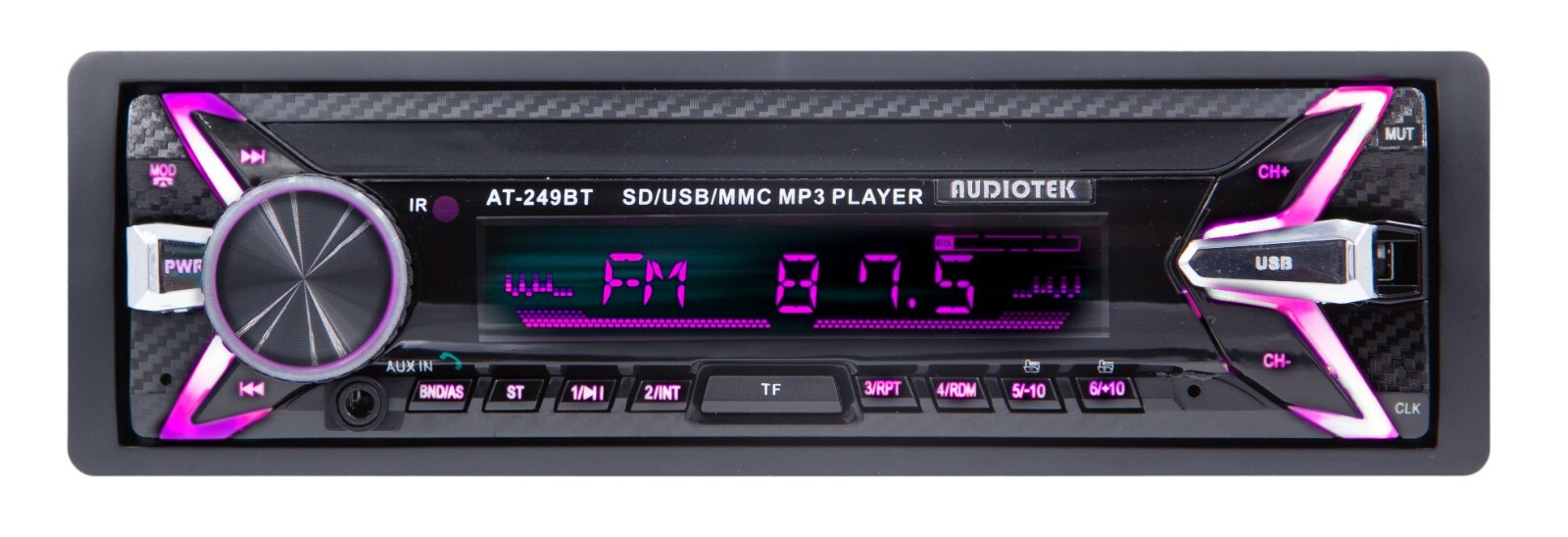 Audiotek AT-249BT Digital Receiver Bluetooth + 4x Audiobank AB-6970 6×9″ Speaker