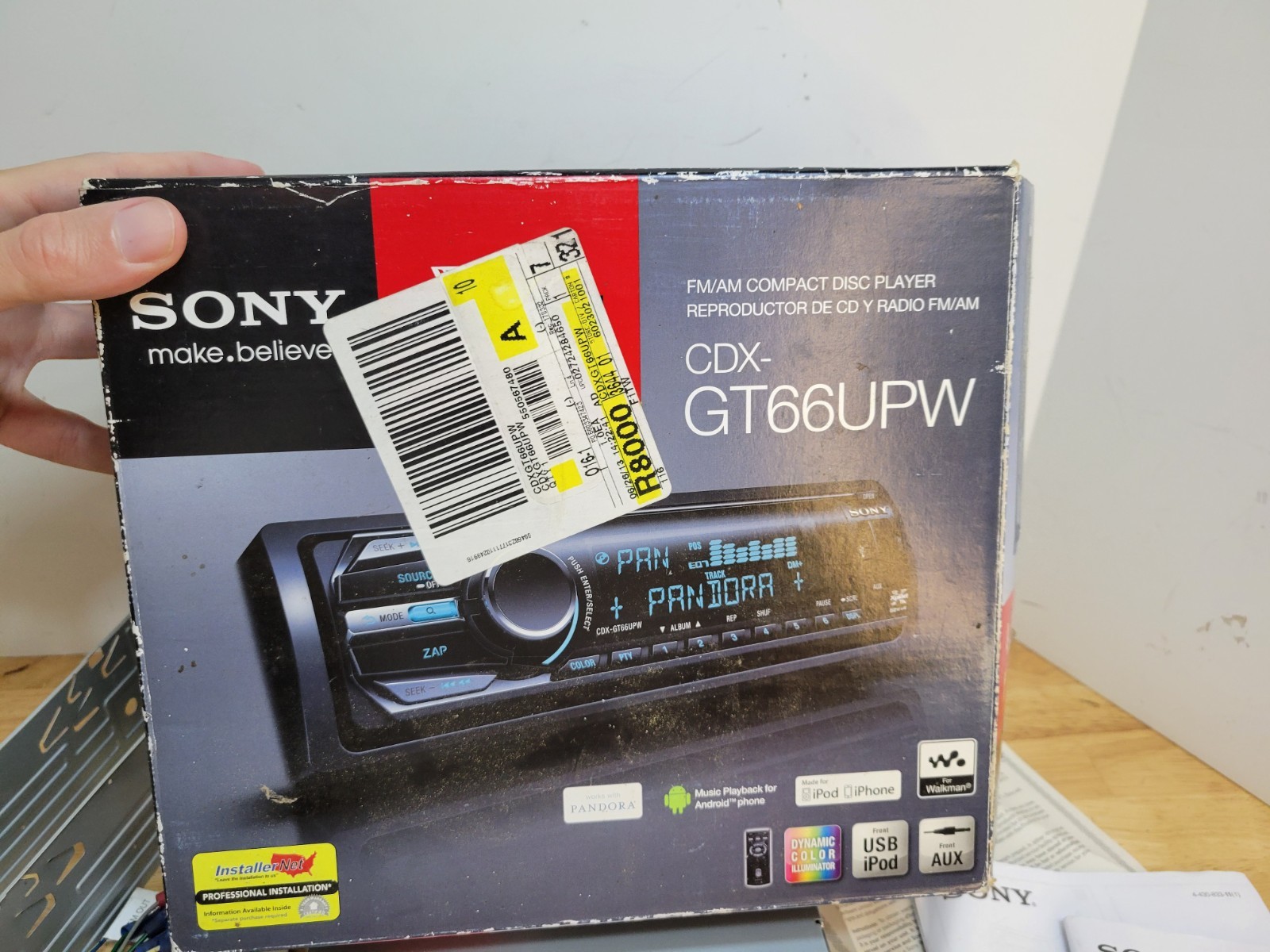Sony CDX-GT66UPW Car CD Player USB AUX iPod Used
